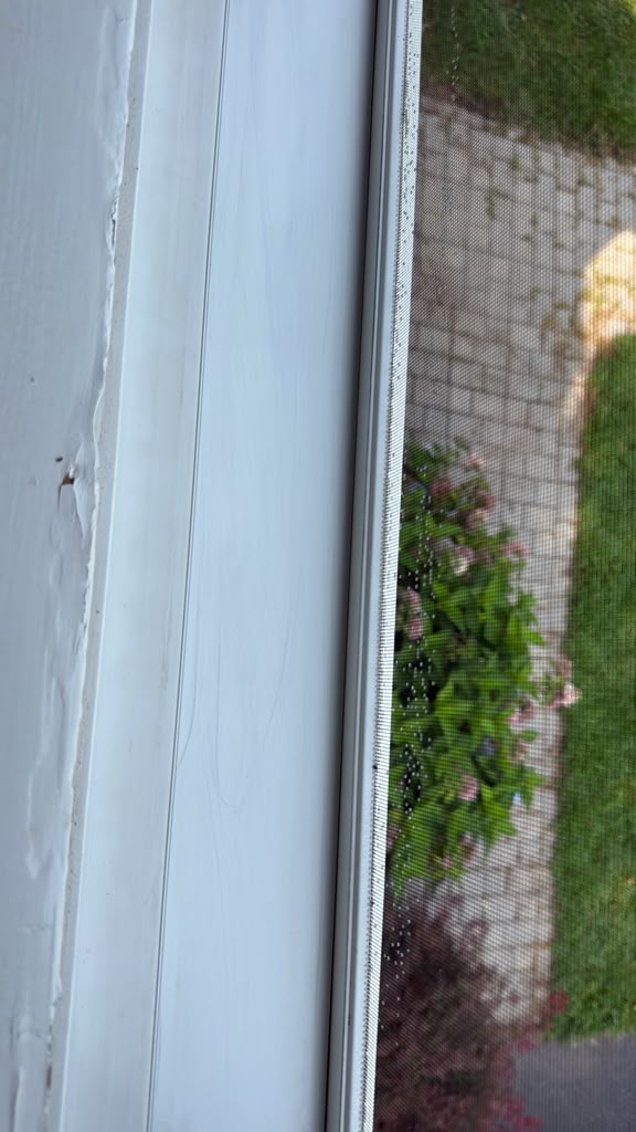 Window track after cleaning